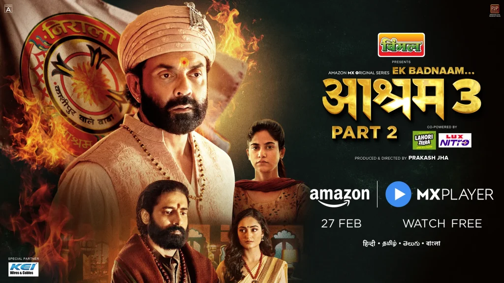 Ek Badnaam Aashram Season 3 Part 2 Set to Premiere on Amazon MX Player