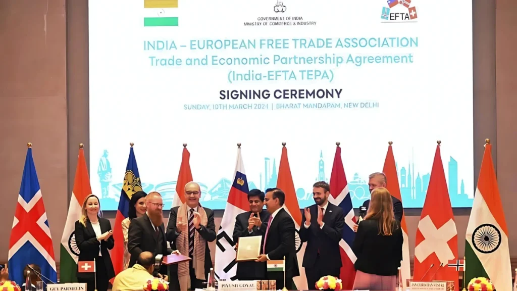 India and EFTA Nations Expand Business and Investment under TEPA