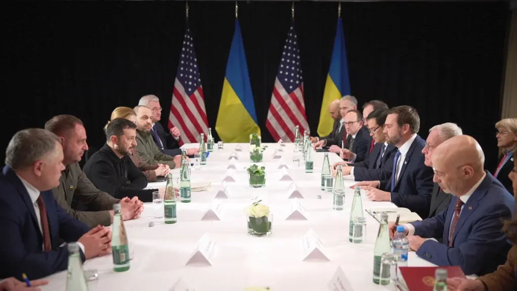 Zelensky, US VP Vance Discuss Security as Trump Pushes Peace Talks