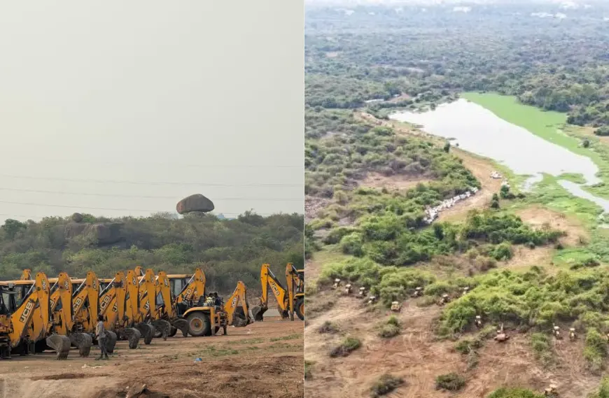 From Green Dreams to Bulldozed Reality: Hyderabad’s Forest Under Fire!