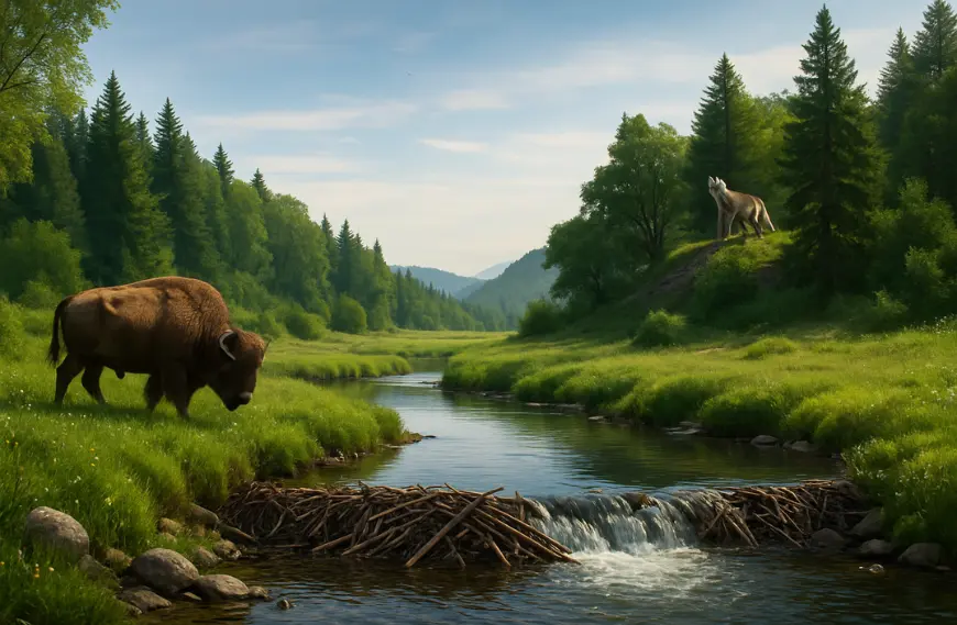 Rewilding: How Wolves, Bison, and Beavers Are Bringing Ecosystems Back to Life