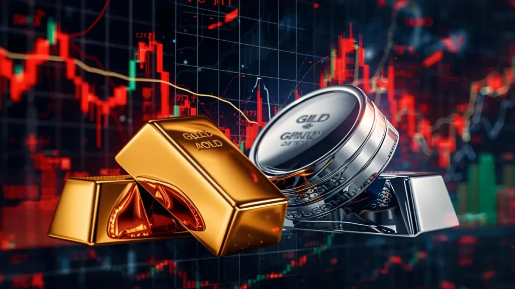 सोना वायदा 580 रुपये गिरा, चांदी 1017 रुपये टूटी, क्रूड ऑयल वायदा 66 रुपये बढ़ा