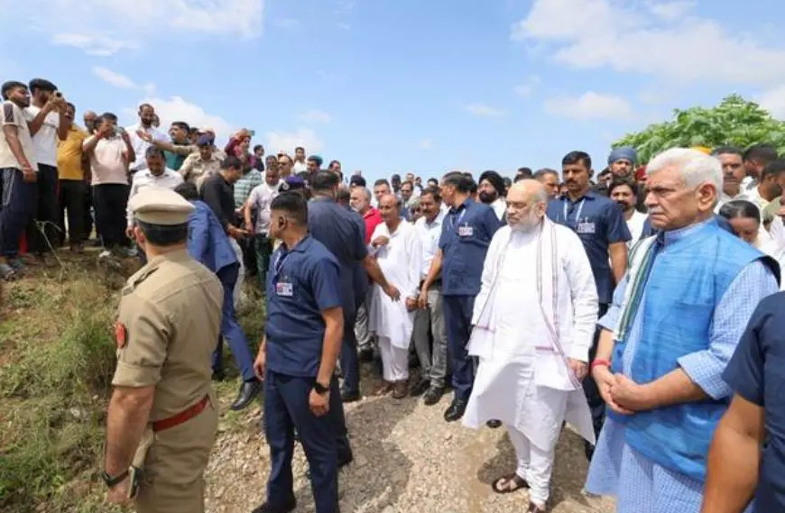 Amit Shah Visits Flood-Hit Jammu, Reviews Relief and Restoration Efforts