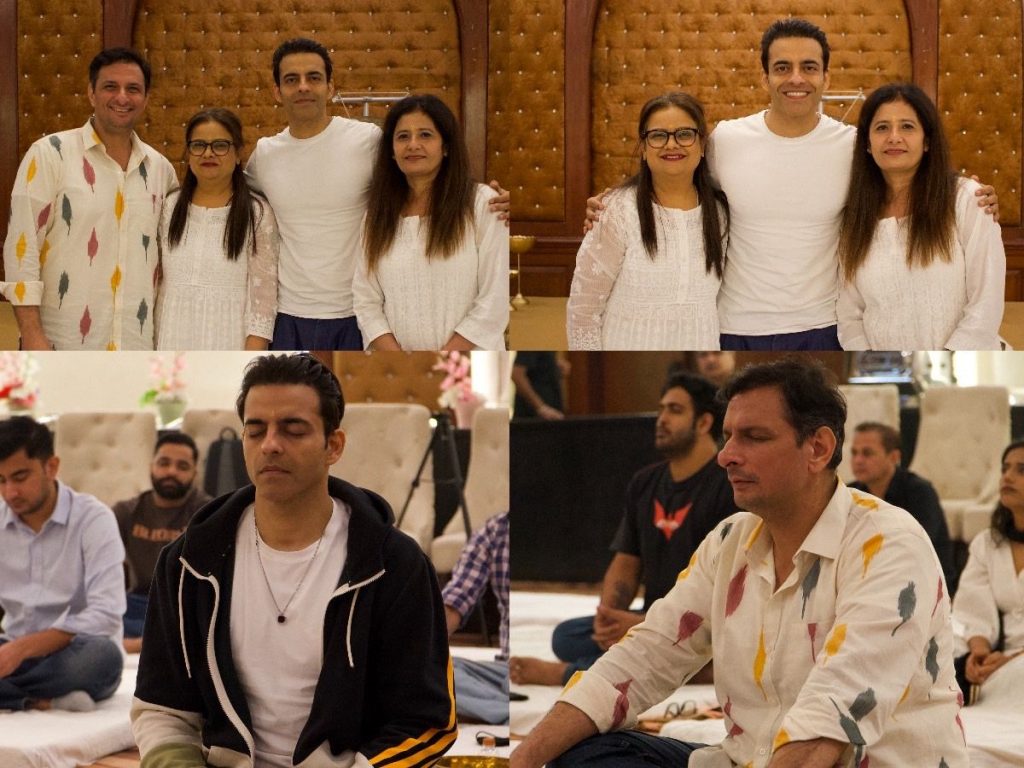 Pooja Seth conducting a transformative sound healing session