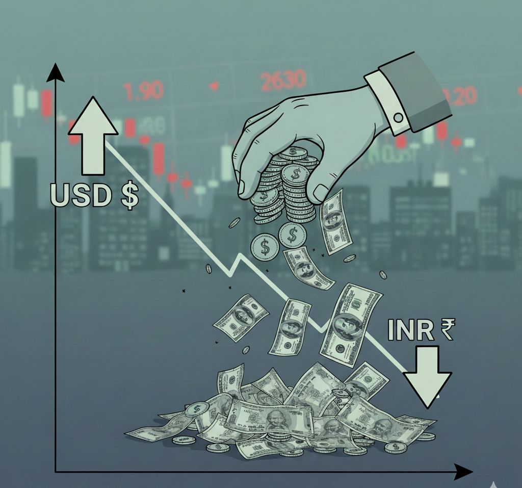 આર્થિક ચિંતા વધી, રૂપિયા ડોલર સામે 90 સુધી નીચે સરક્યો