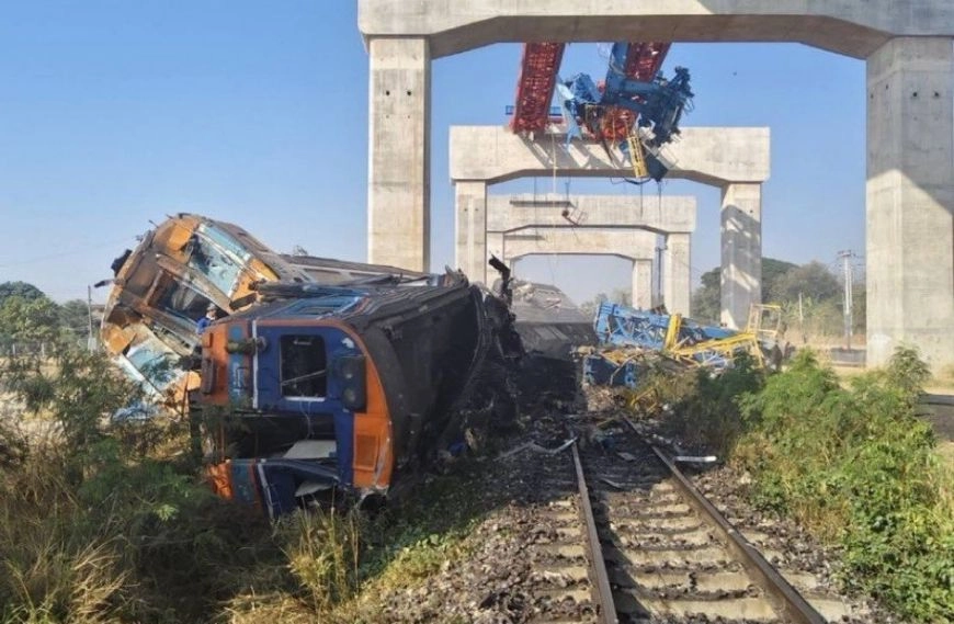 Thailand Train Disaster: 22 Confirmed Dead After Crane Collapse in Northeast