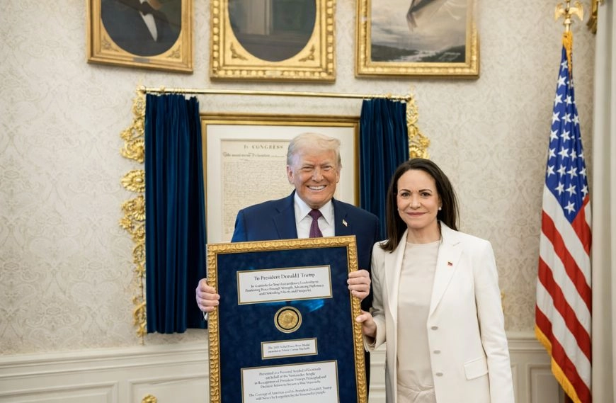 Trump Accepts Machado’s Nobel Peace Prize Medal, Sparks Global Debate