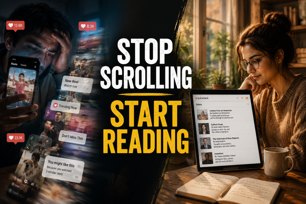 Tired of Reels That Disappear in 15 Seconds? These 4 Substacks Will Make You Fall in Love With Words Again