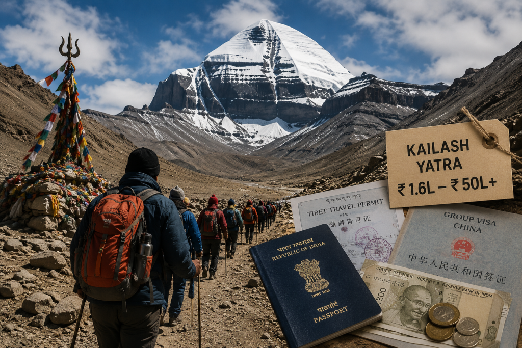 Kailash Inc.: The Spiritual Business Mount Kailash with pilgrims during the Mansarovar pilgrimage