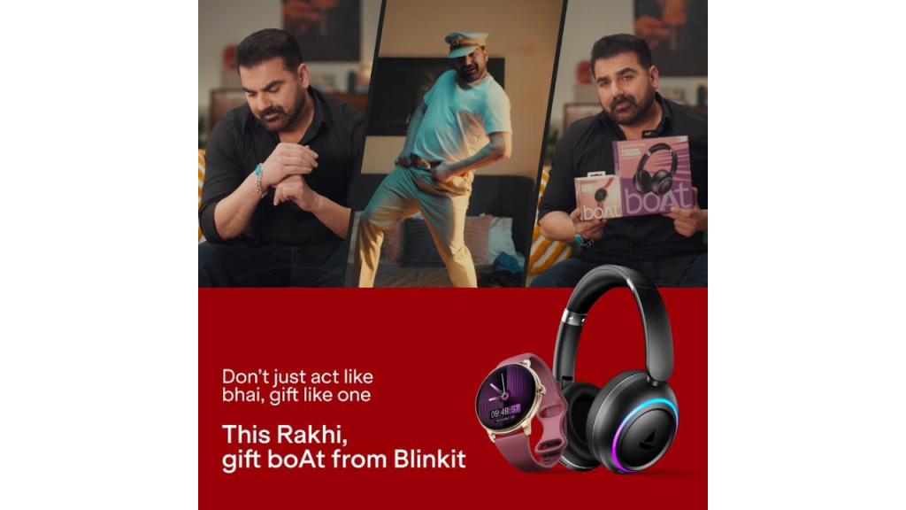 Actor Arbaaz Khan promoting boAt’s Raksha Bandhan campaign with Blinkit, highlighting the idea of being a thoughtful brother.