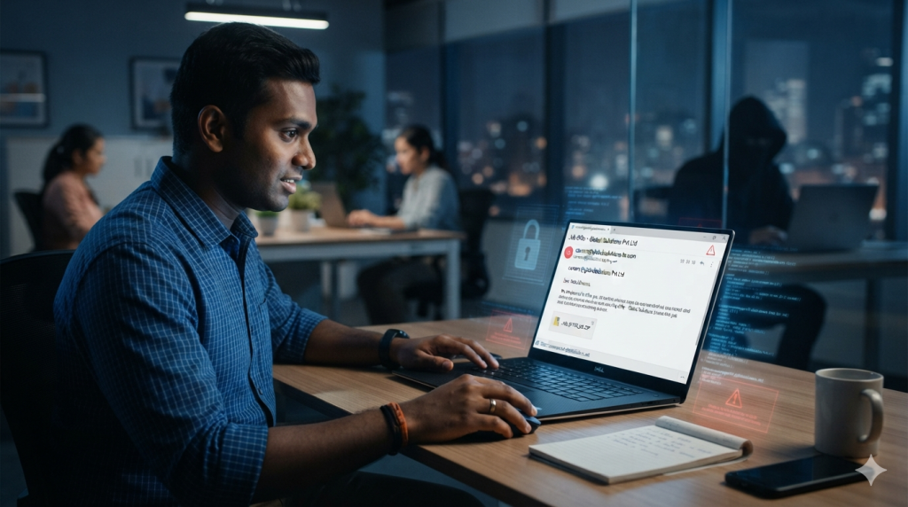 Fake IT job offer targeting Indian job seekers through an online recruitment scam