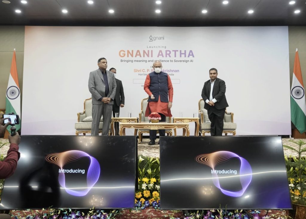 Vice President Shri C. P. Radhakrishnan launches Gnani Artha sovereign AI stack