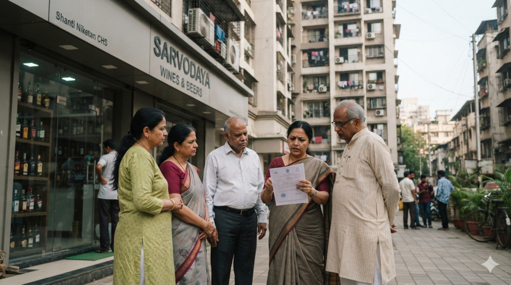 Maharashtra Gives Housing Societies More Power: NOC Required for Liquor Shop Relocations