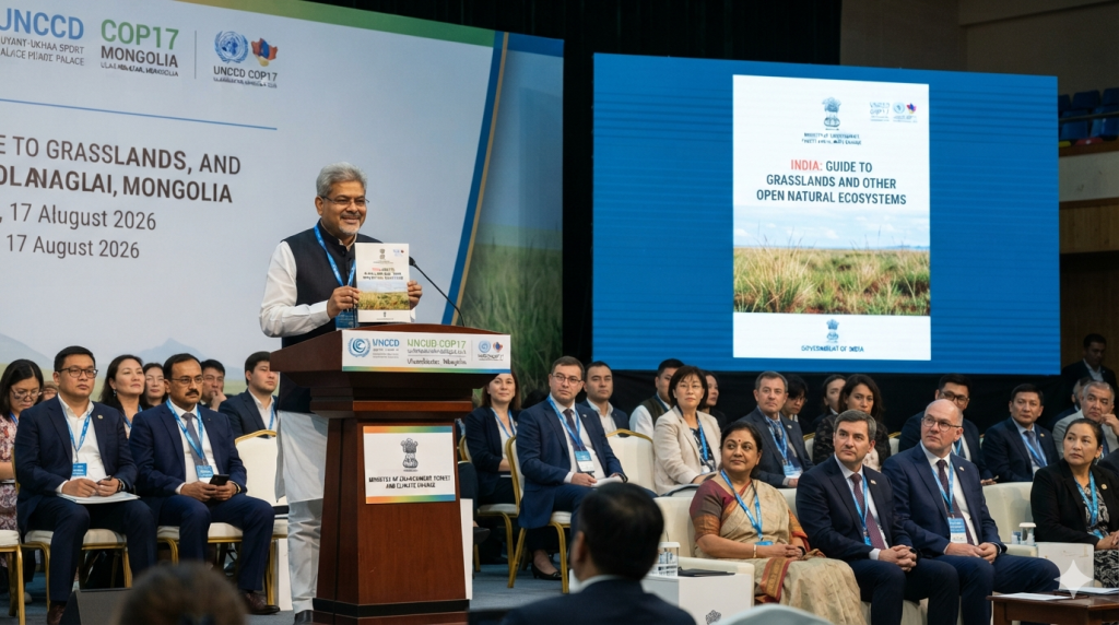 India launches first-ever Guide to Grasslands and Open Natural Ecosystems at UNCCD COP17