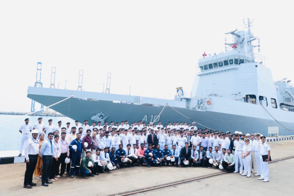 Samarthak first indigenous Multi-Purpose Vessel of the Indian Navy