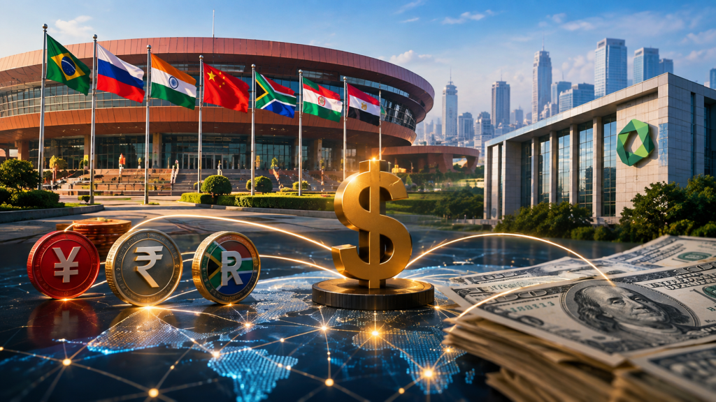 BRICS de-dollarisation and the New Development Bank amid global financial dependence on the US dollar