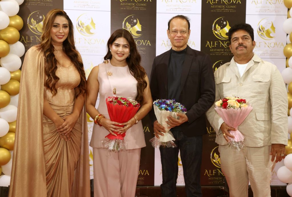 From cannes red carpet to powai, komal thakkar adds star power to ALF NOVA Launch Komal Thakkar at the ALF NOVA Aesthetic Skin Clinic launch in Powai Mumbai