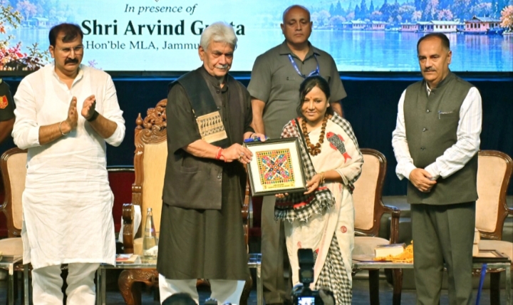 How one writer is documenting kashmir’s forgotten spiritual legacy Dr. Vaidehi Taman with books and research material related to Kashmir's spiritual, literary and cultural heritage, highlighting her work on preserving the Valley's historical traditions.