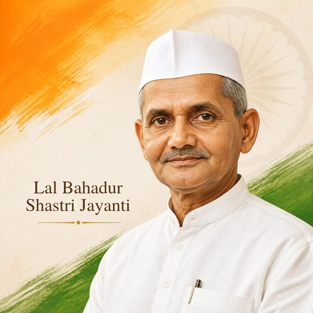 Lal Bahadur Shastri portrait for Jayanti on October 2