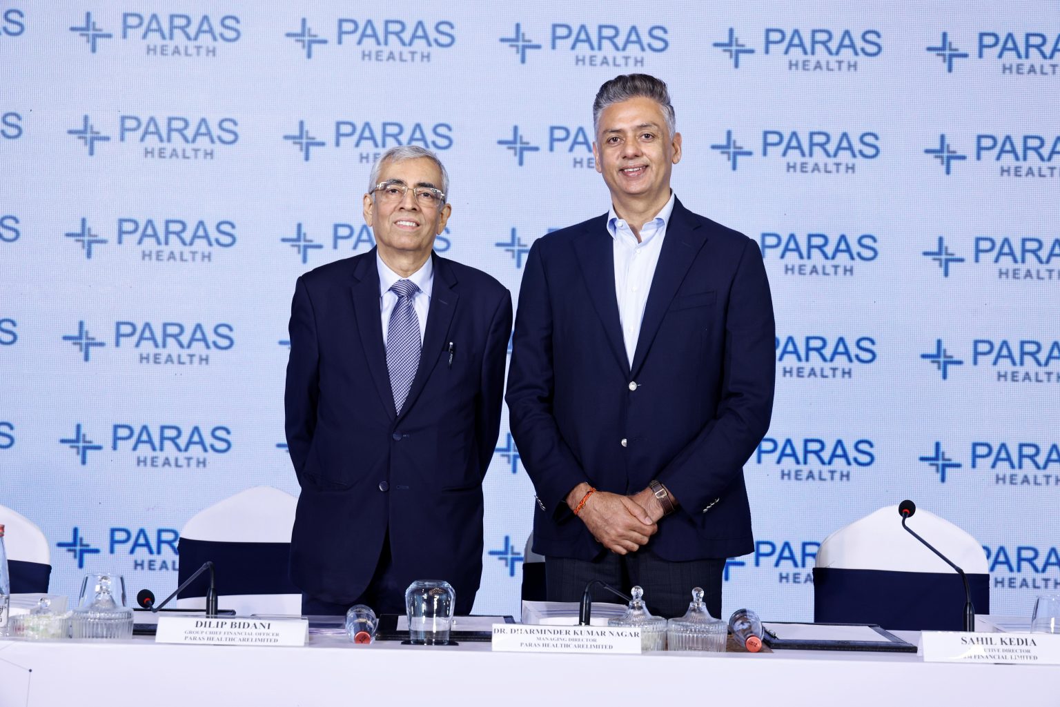 Paras Healthcare hospital building representing the company's upcoming ₹1,450 crore IPO