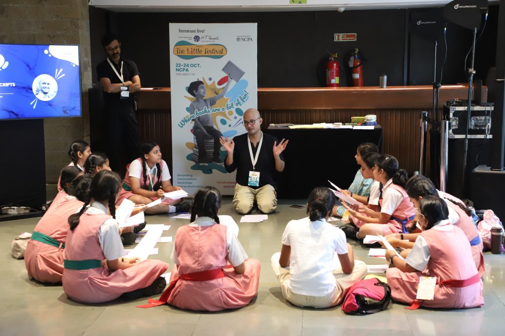 Writers and guests attending Godrej Literature Live! The Mumbai LitFest 2026 at NCPA Mumbai