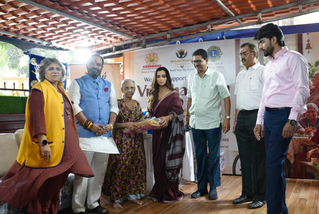 Elderly women at a Mumbai old age home participating in a community support initiative on International Day of Older Persons